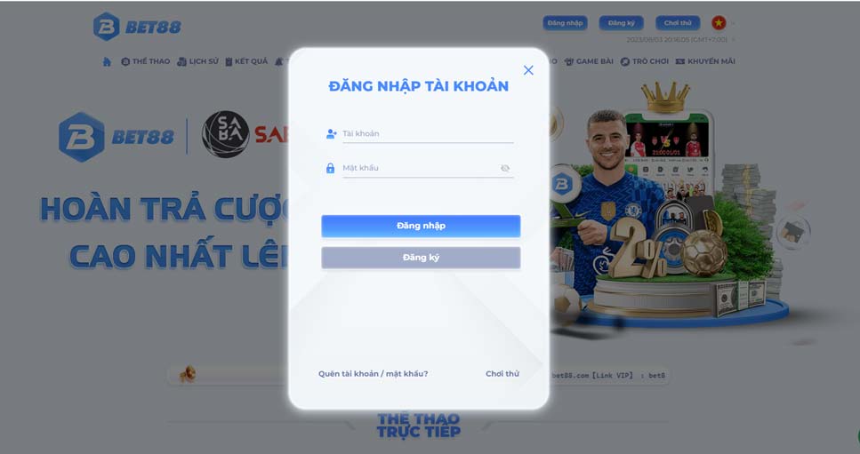 Đăng nhập Bet88 đơn giản